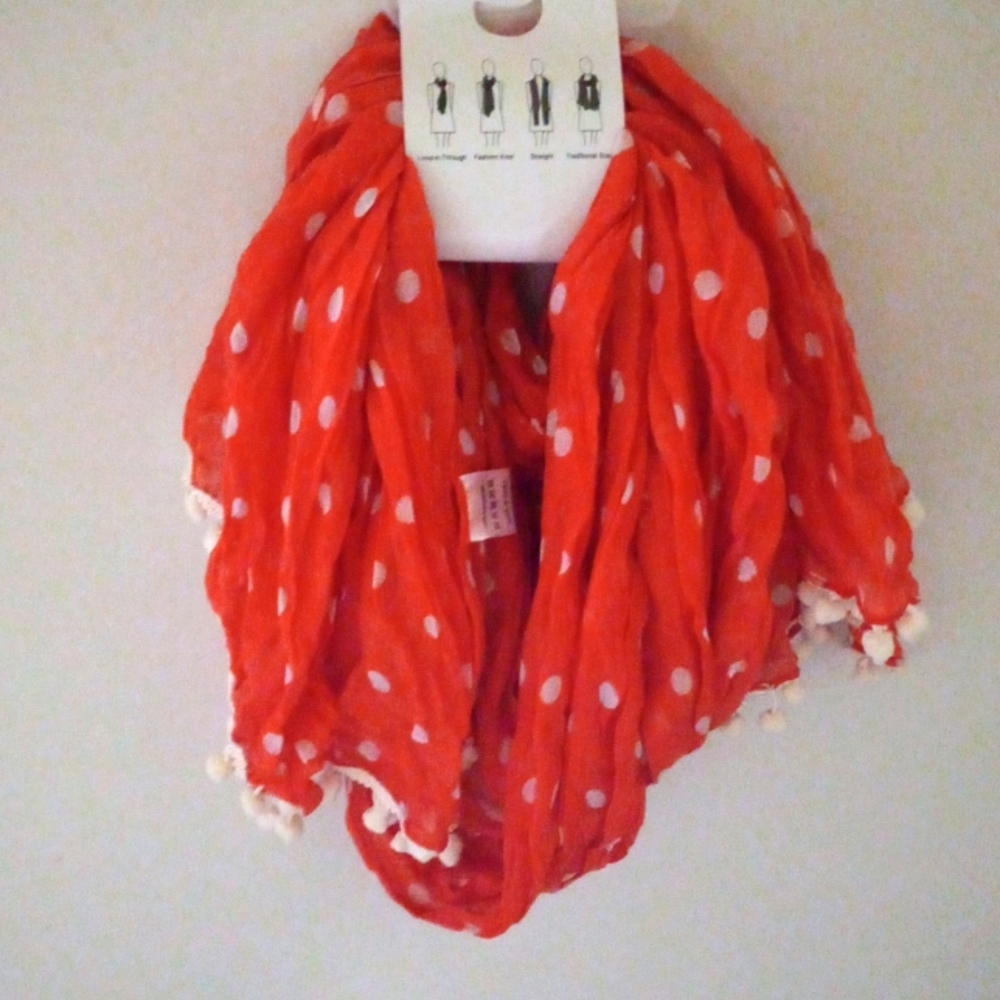 POLKA-DOT SCARF